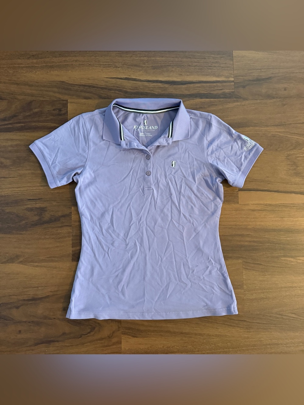 Women’s Small Purple Kingsland Shirt Sleeve Horseback Riding Polo Shirt